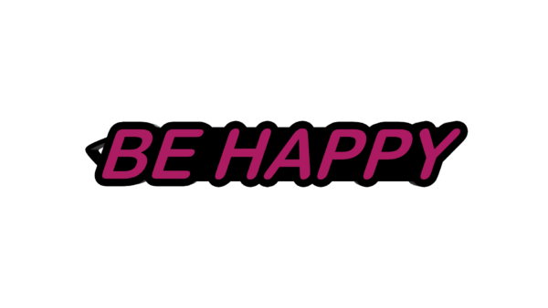 Μπρελόκ Κλειδιών "Be Happy"