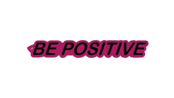 Μπρελόκ Κλειδιών "Be Positive"
