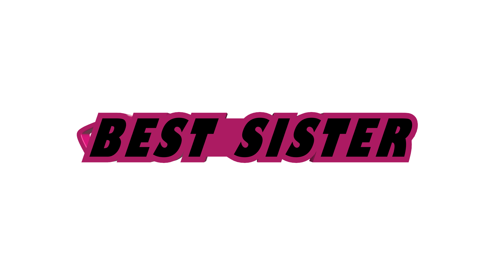 Μπρελόκ Κλειδιών "Best Sister"