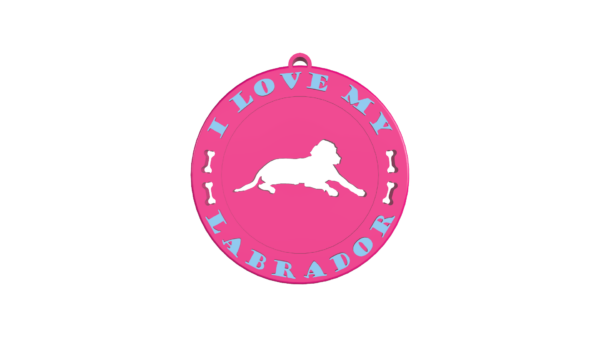 Μπρελόκ Κλειδιών “I love my Labrador”