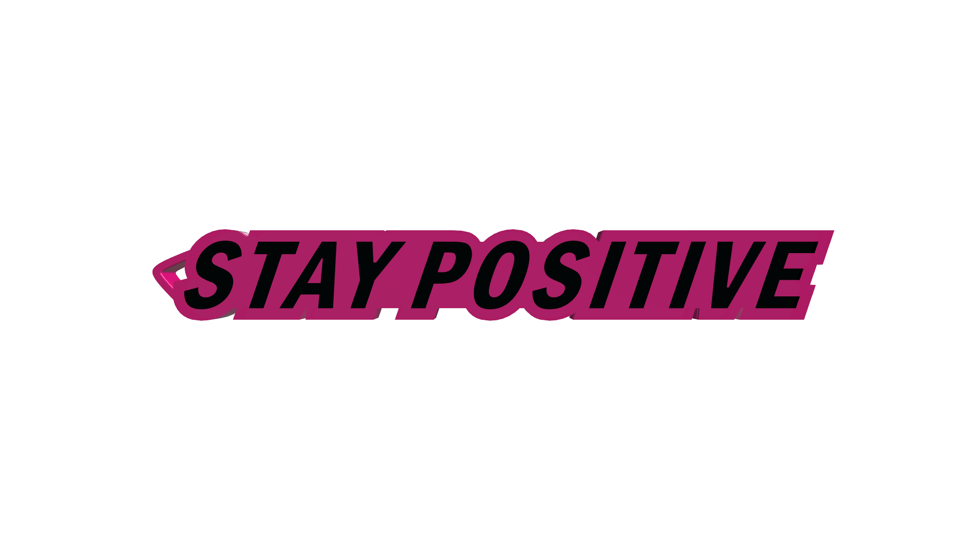 Μπρελόκ Κλειδιών "Stay Positive"