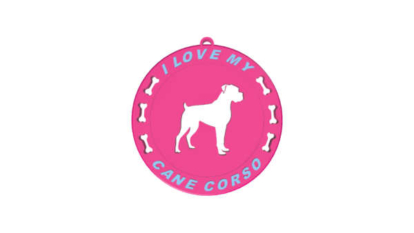 Μπρελόκ Κλειδιών “I love my Cane Corso”