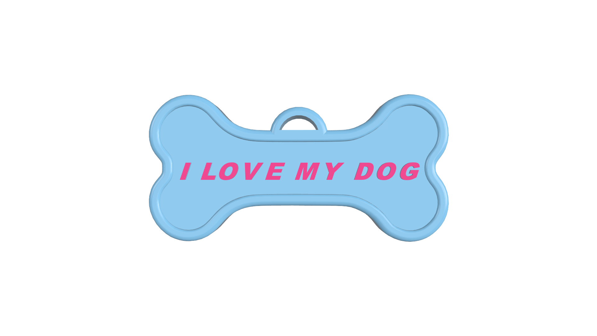 Μπρελόκ Κλειδιών“I love my Dog” - Image 2