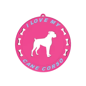 Μπρελόκ Κλειδιών “I love my Cane Corso”
