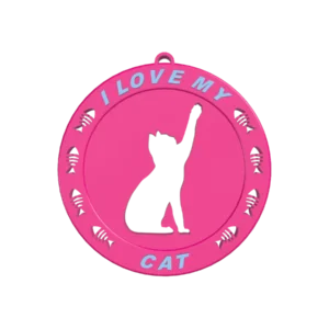 Μπρελόκ Κλειδιών “I love my Cat”