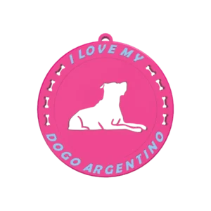 Μπρελόκ Κλειδιών “I love my Dogo Argentino”