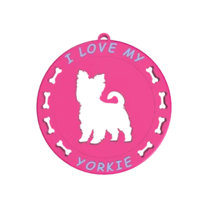 Μπρελόκ Κλειδιών “I love my Yorkie”