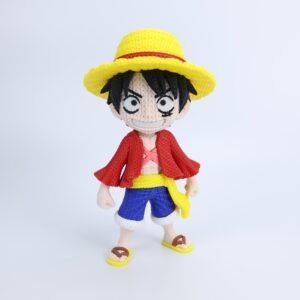 Fan Art "Luffy Rubber Pirate knitted"