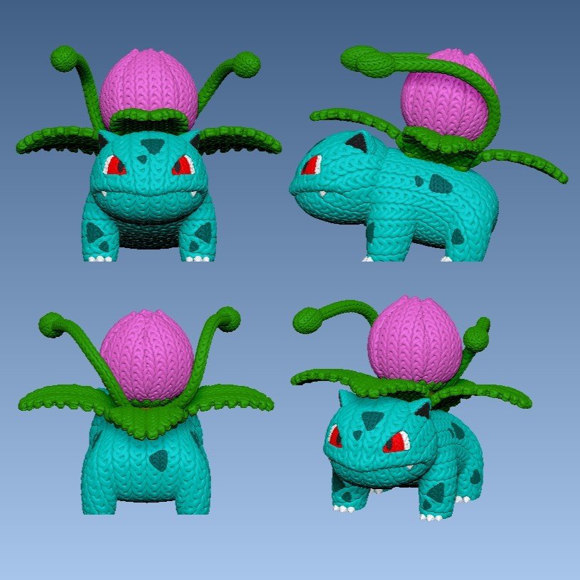 Fan Art "Ivysaur Knitted" - Image 2