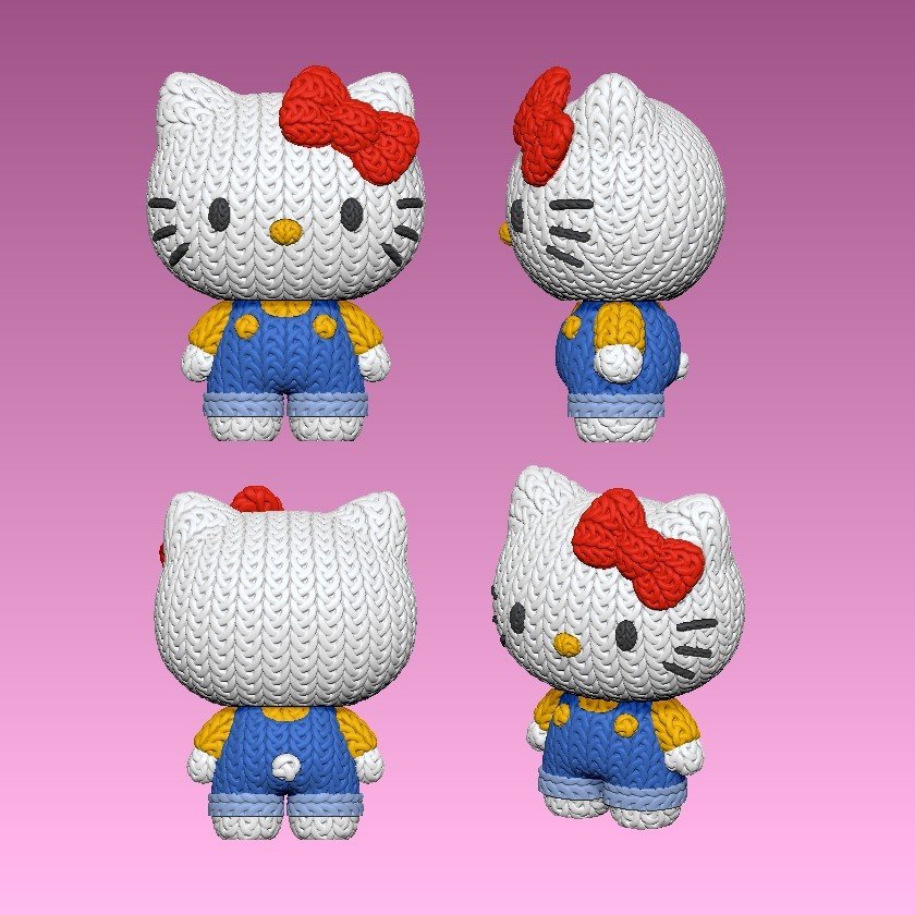 Fan Art "Hello Kitty knitted" - Image 2
