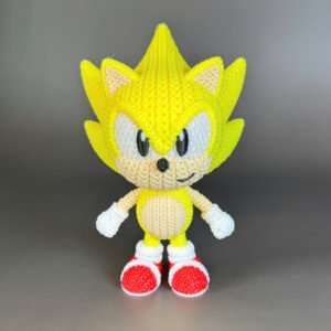 Fan Art "Super Sonic knitted"