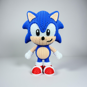 Fan Art "Sonic the Hedgehog knitted"