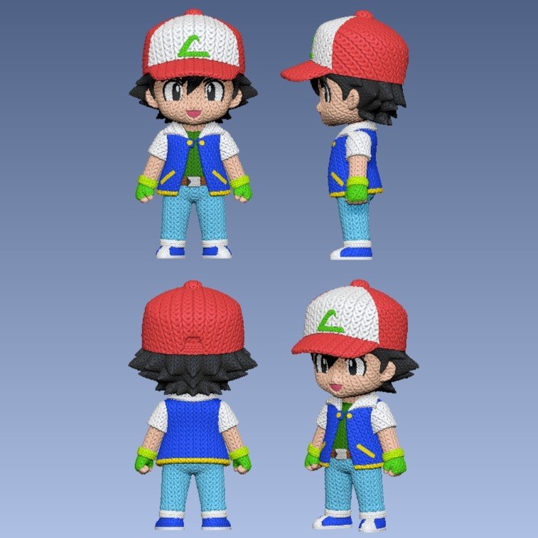 Fan Art "Ash Ketchum knitted" - Image 2
